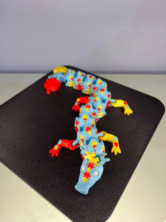Autism Awareness Puzzle Dragon