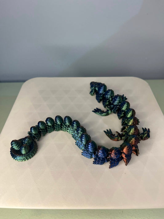 Easter Egg Spine Dragon – Articulated 3D Printed Flexi Dragon with Egg Nest Tail